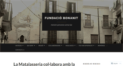 Desktop Screenshot of fundaciobonanit.org